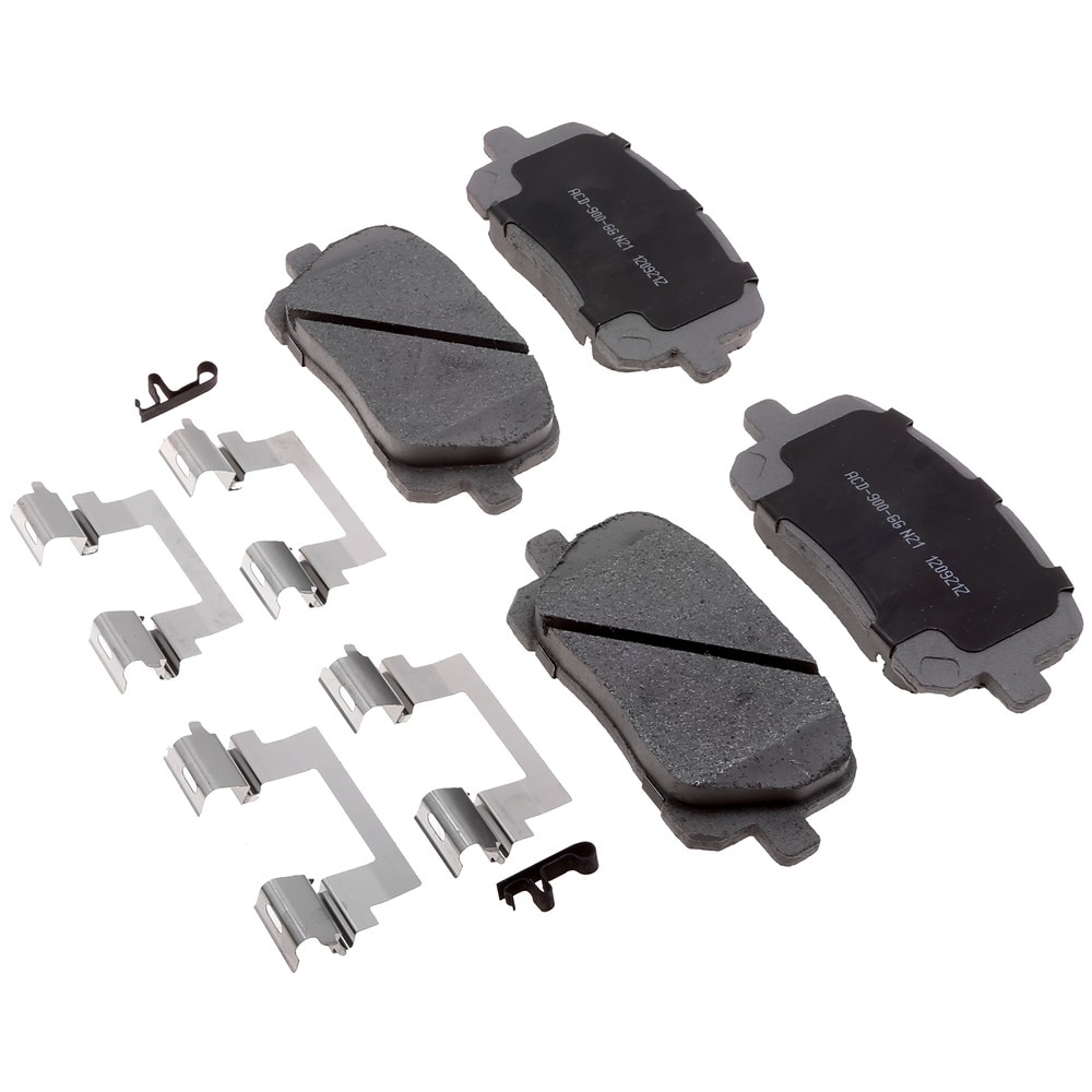 ACDelco Silver Ceramic Front Disc Brake Pad Set with Clips