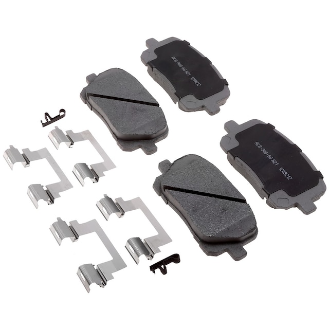 ACDelco Silver Ceramic Front Disc Brake Pad Set with Clips