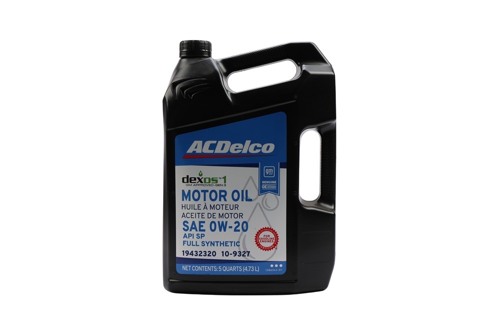 ACDelco GM Original Equipment dexos1™ GEN 3 Full Synthetic 0W-20 Motor Oil - 5 qt
