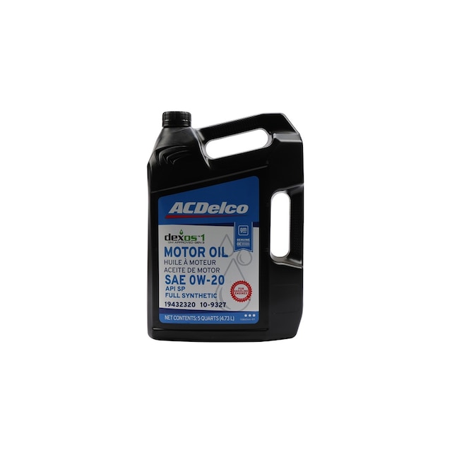 ACDelco GM Original Equipment dexos1™ GEN 3 Full Synthetic 0W-20 Motor Oil - 5 qt