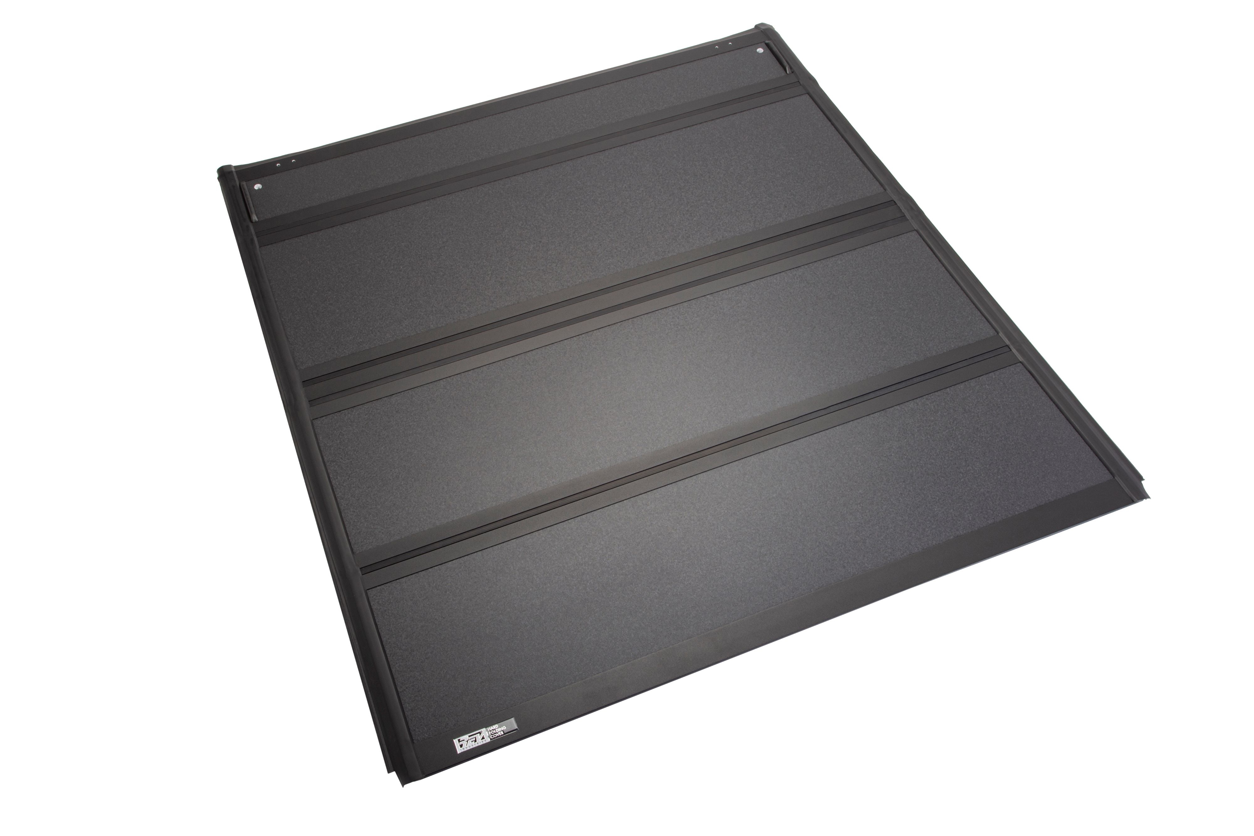 Short Bed Hard Folding Truck Bed Cover in Matte Black by Advantage® - Associated Accessories