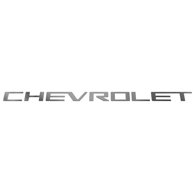 Polished Black Stainless Steel CHEVROLET Tailgate Lettering by Putco® - Associated Accessories