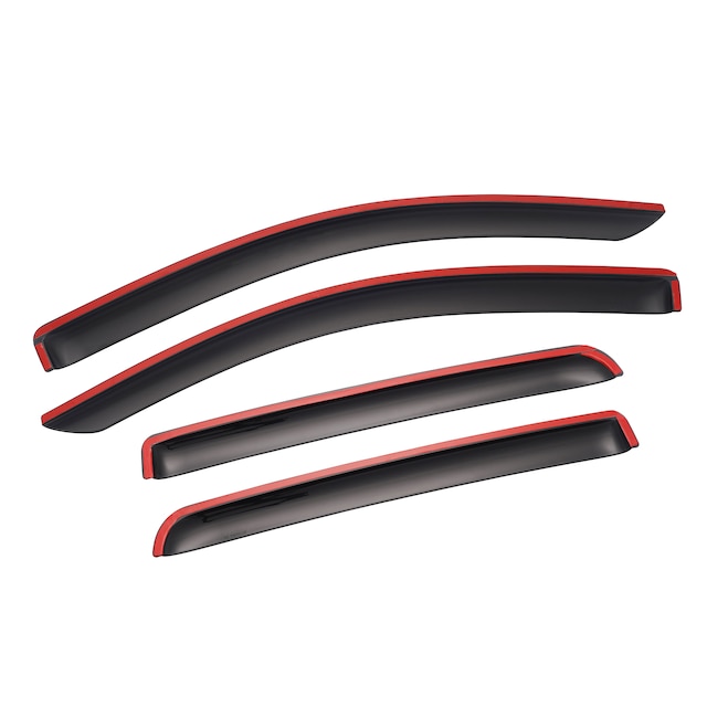 Front and Rear In-Channel Side Window Deflector in Smoke Black by LUND® - Associated Accessories