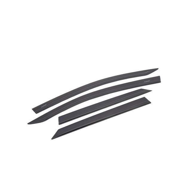 Low Profile Tape-On Side Window Deflector in Smoke Black by LUND® - Associated Accessories