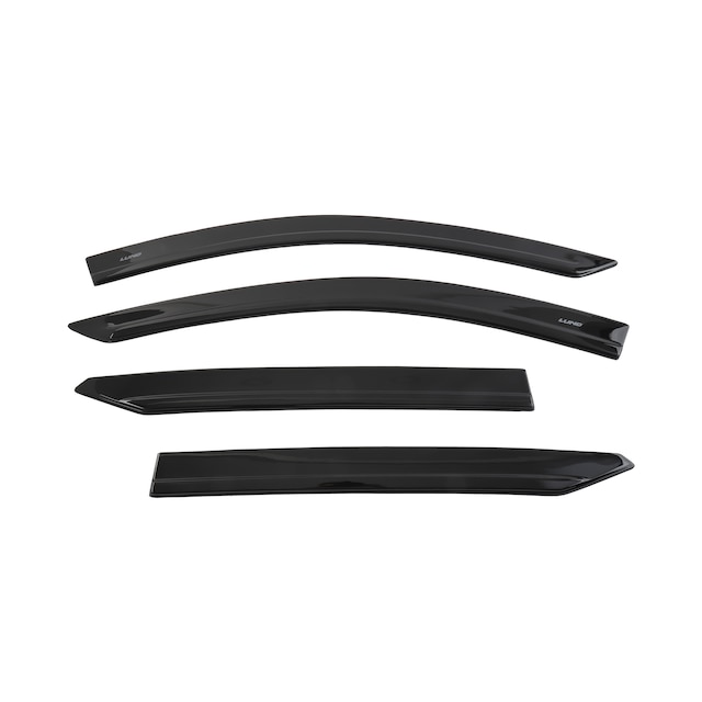 Low Profile Tape-On Side Window Deflectors in Smoke Black by LUND® - Associated Accessories
