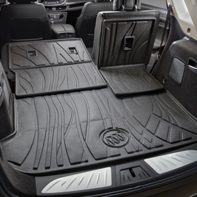 Integrated Cargo Liner in Black with Buick Logo