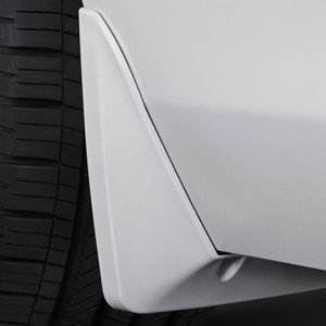 Rear Splash Guards in Crystal White Tricoat