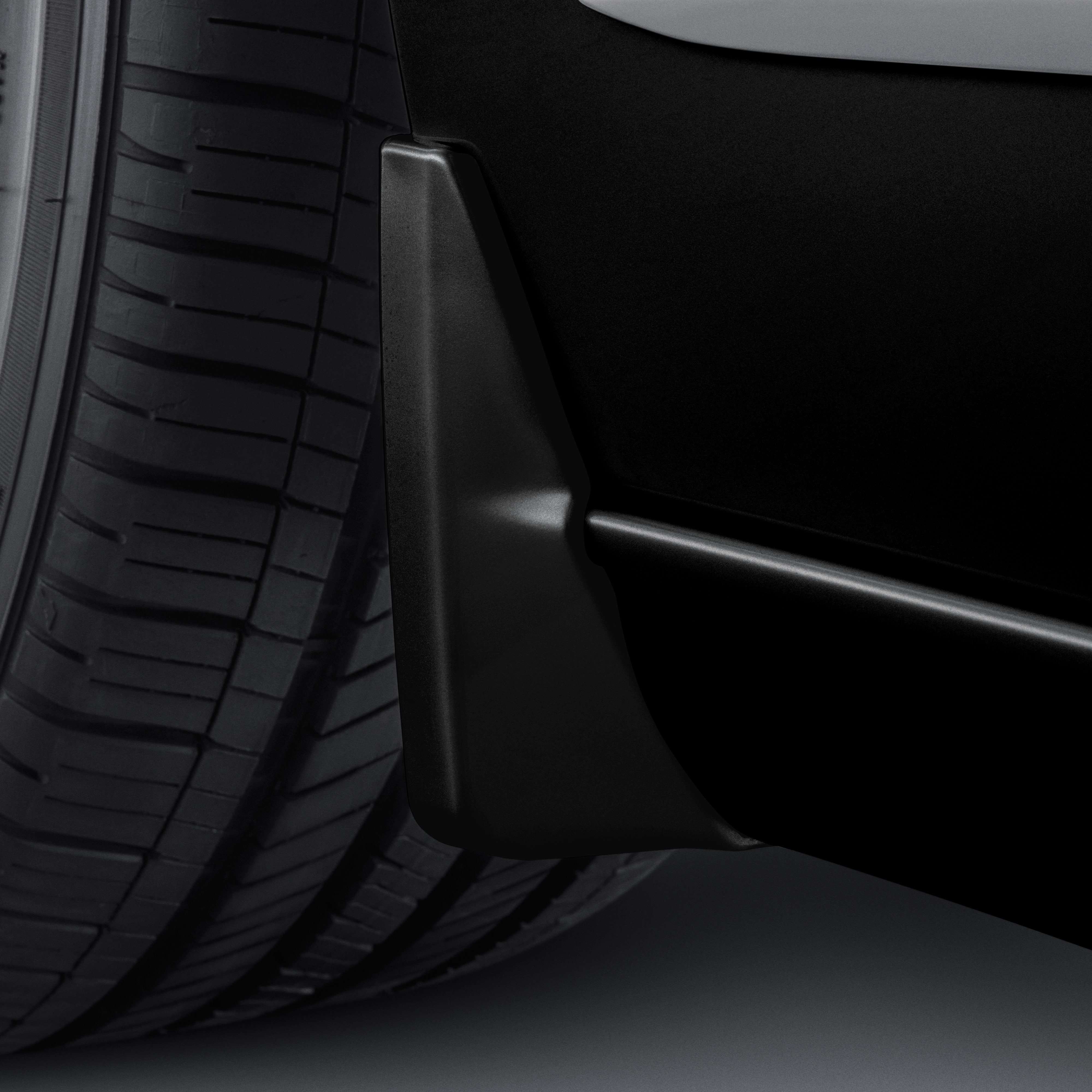 Front Splash Guards in Black Raven