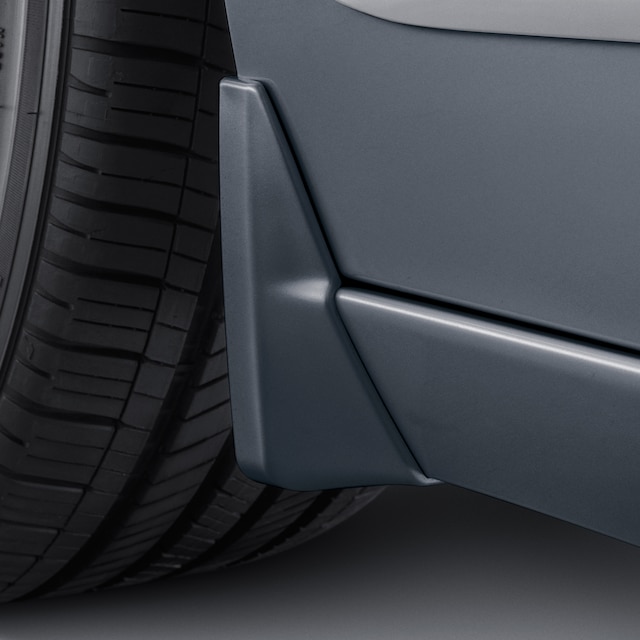 Front Splash Guards in Satin Steel Metallic