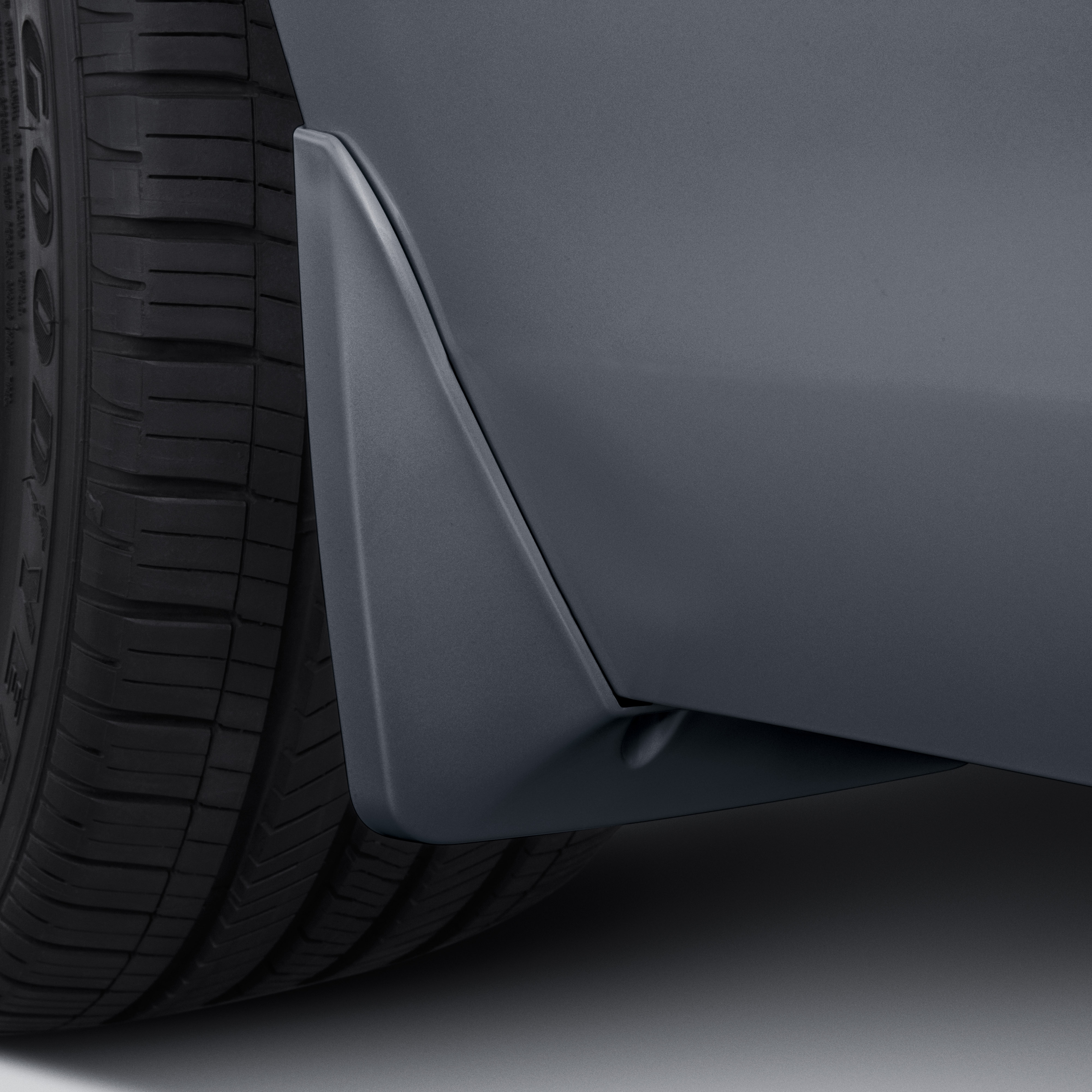 Rear Splash Guards in Satin Steel Metallic