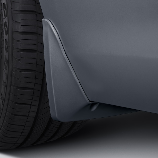 Rear Splash Guards in Satin Steel Metallic