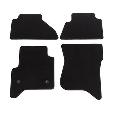 First- and Second-Row Carpeted Floor Mats in Jet Black (for Platinum Models)