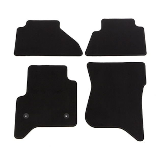First- and Second-Row Carpeted Floor Mats in Jet Black (for Platinum Models)