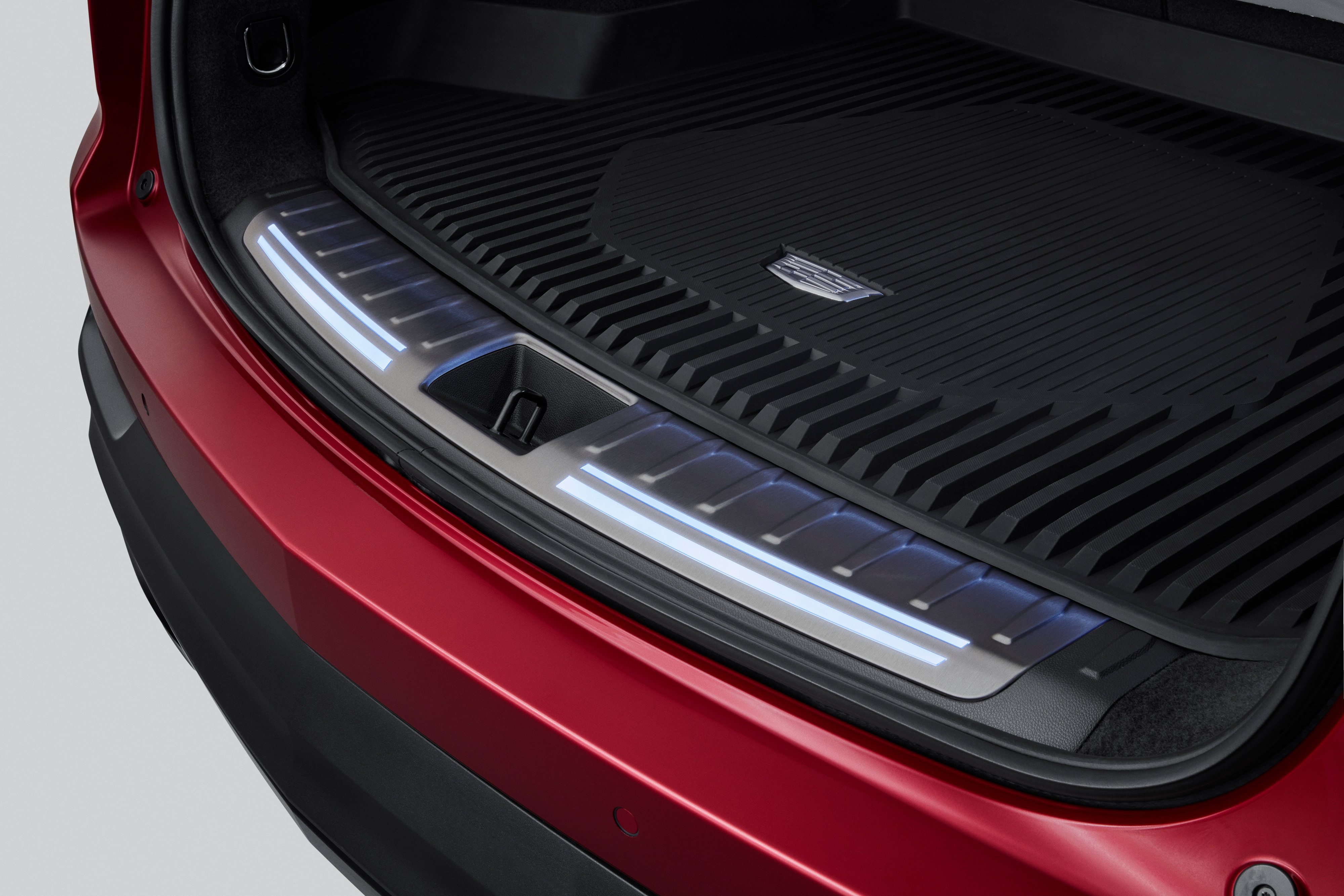 Illuminated Cargo Sill Plate in Jet Black