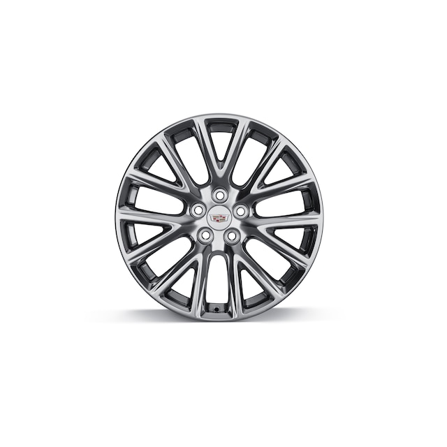 20x8.5-Inch Aluminum 7-Split-Spoke Wheel in Polished Finish