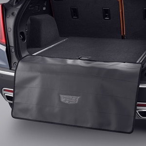 Rear Bumper Protector in Black with Cadillac Logo