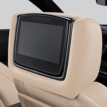 Rear-Seat Infotainment System with DVD Player in Sahara Beige Leatherette