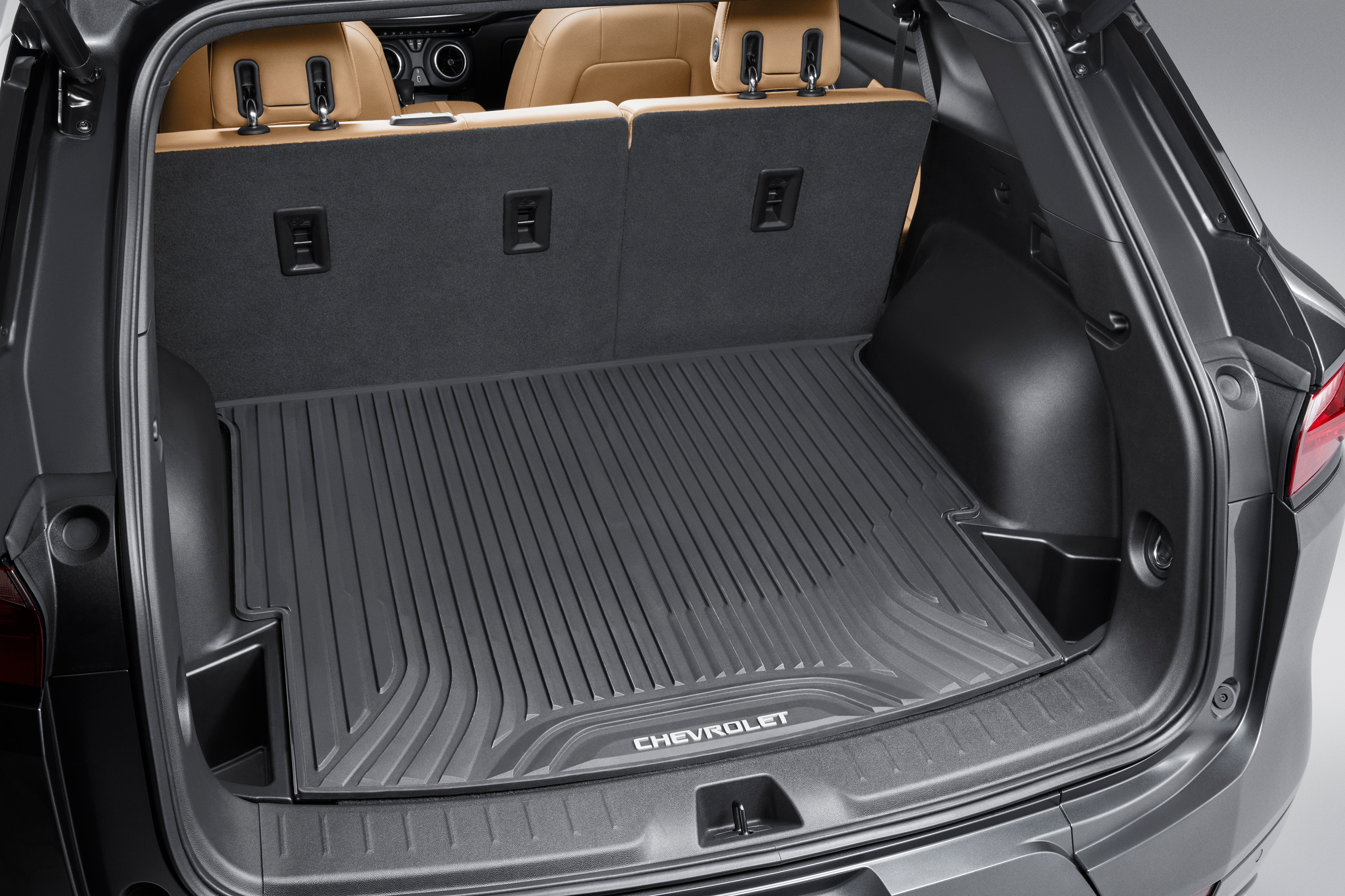 Premium All-Weather Cargo Area Mat in Jet Black with Chevrolet Script