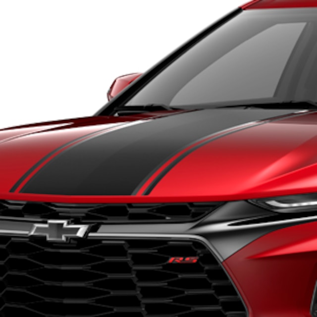 Hood and Liftgate Stripe Package in Black