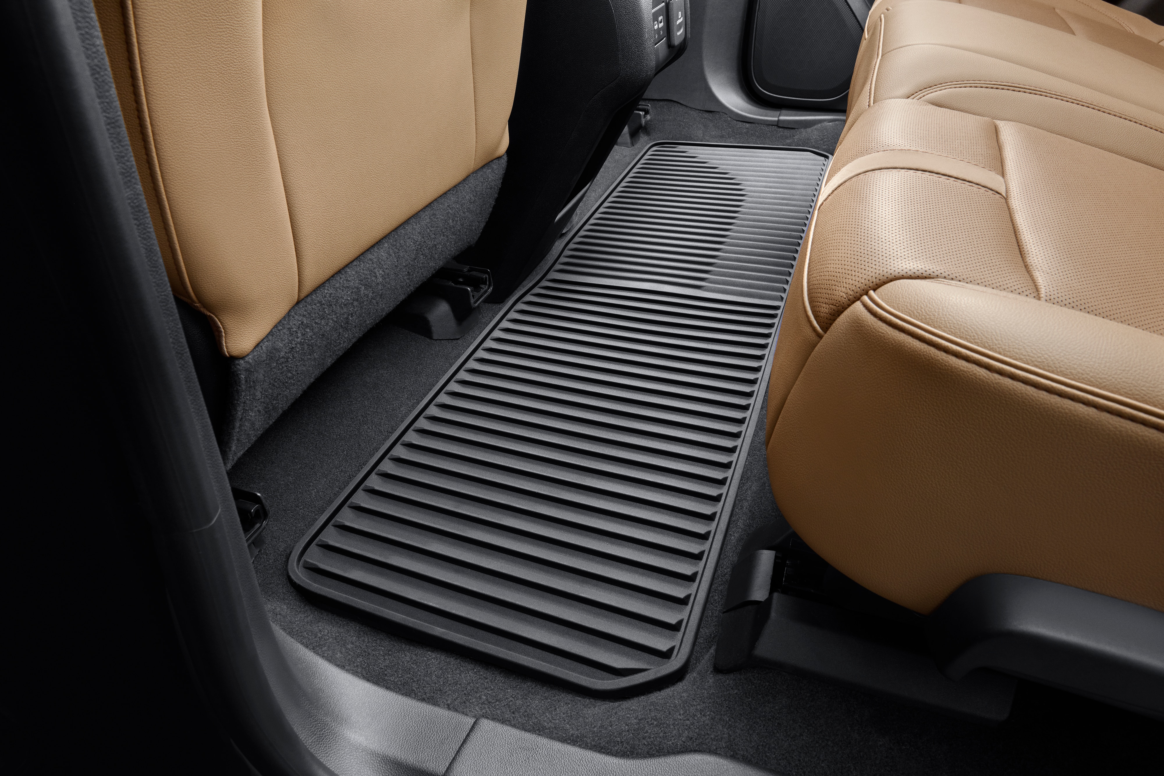 Second-Row One-Piece Premium All-Weather Floor Mat in Jet Black