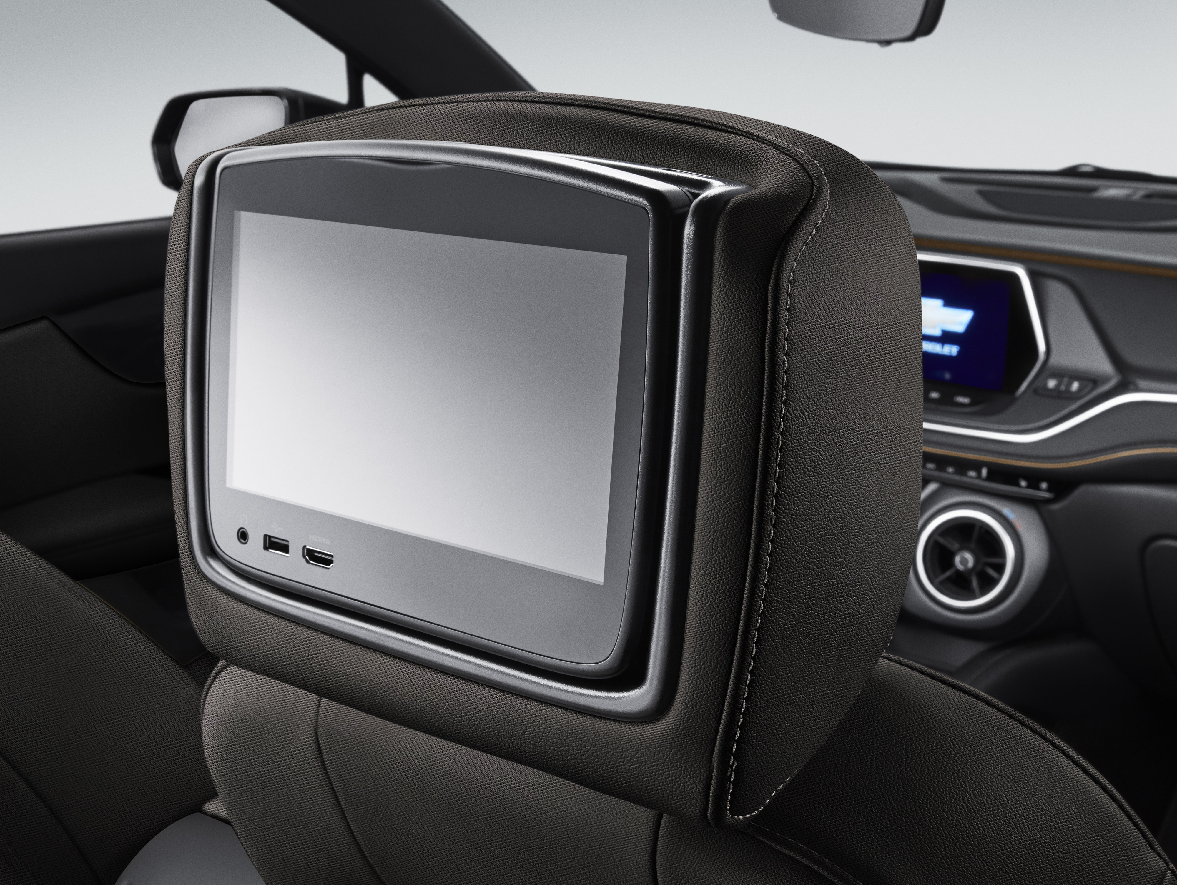 Rear-Seat Infotainment System with DVD Player in Jet Black Cloth