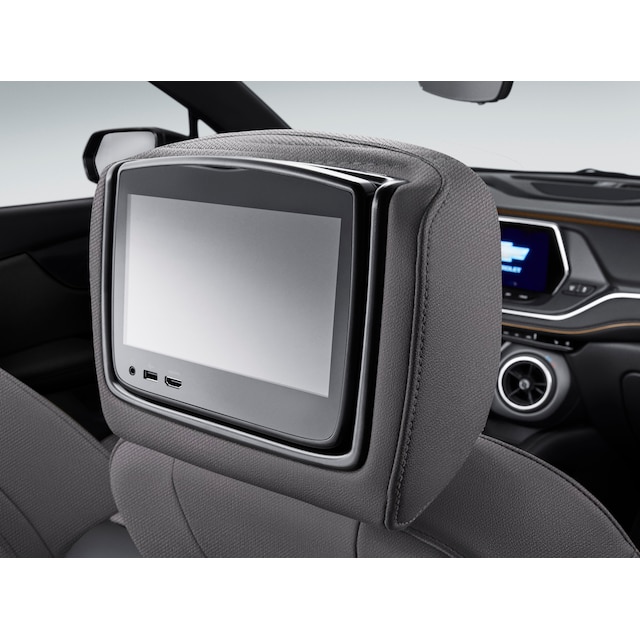 Rear-Seat Infotainment System in Dark Galvanized Cloth with Light Galvanized Accents