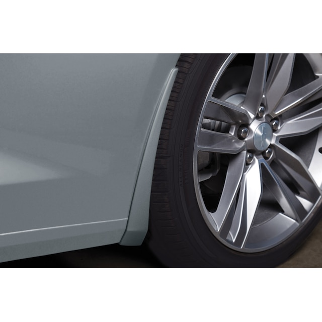 Front Splash Guards in Satin Steel Metallic