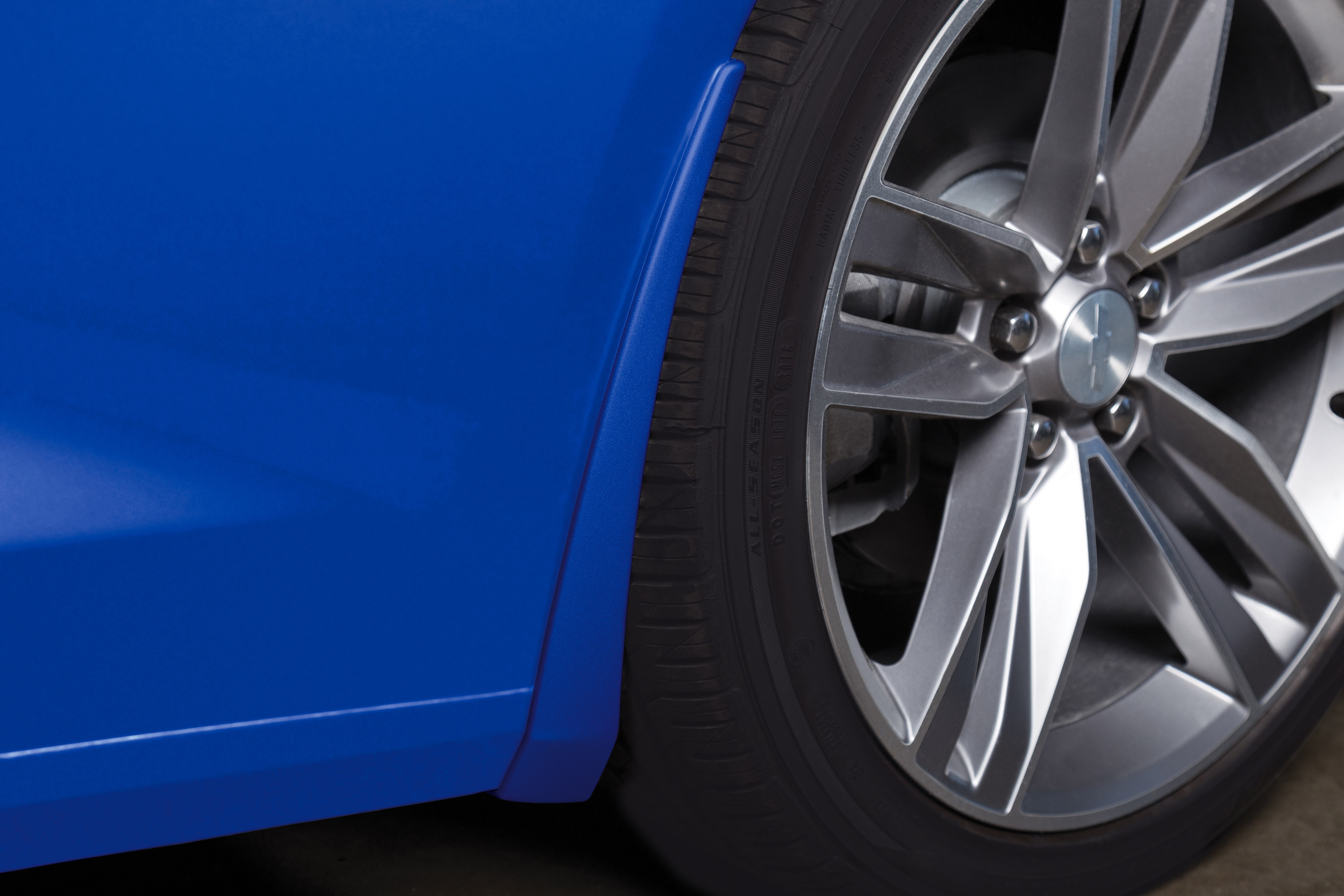 Front Splash Guards in Riverside Blue Metallic