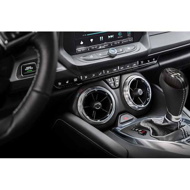 Automatic Transmission Shift Knob with Light Gray Stitching