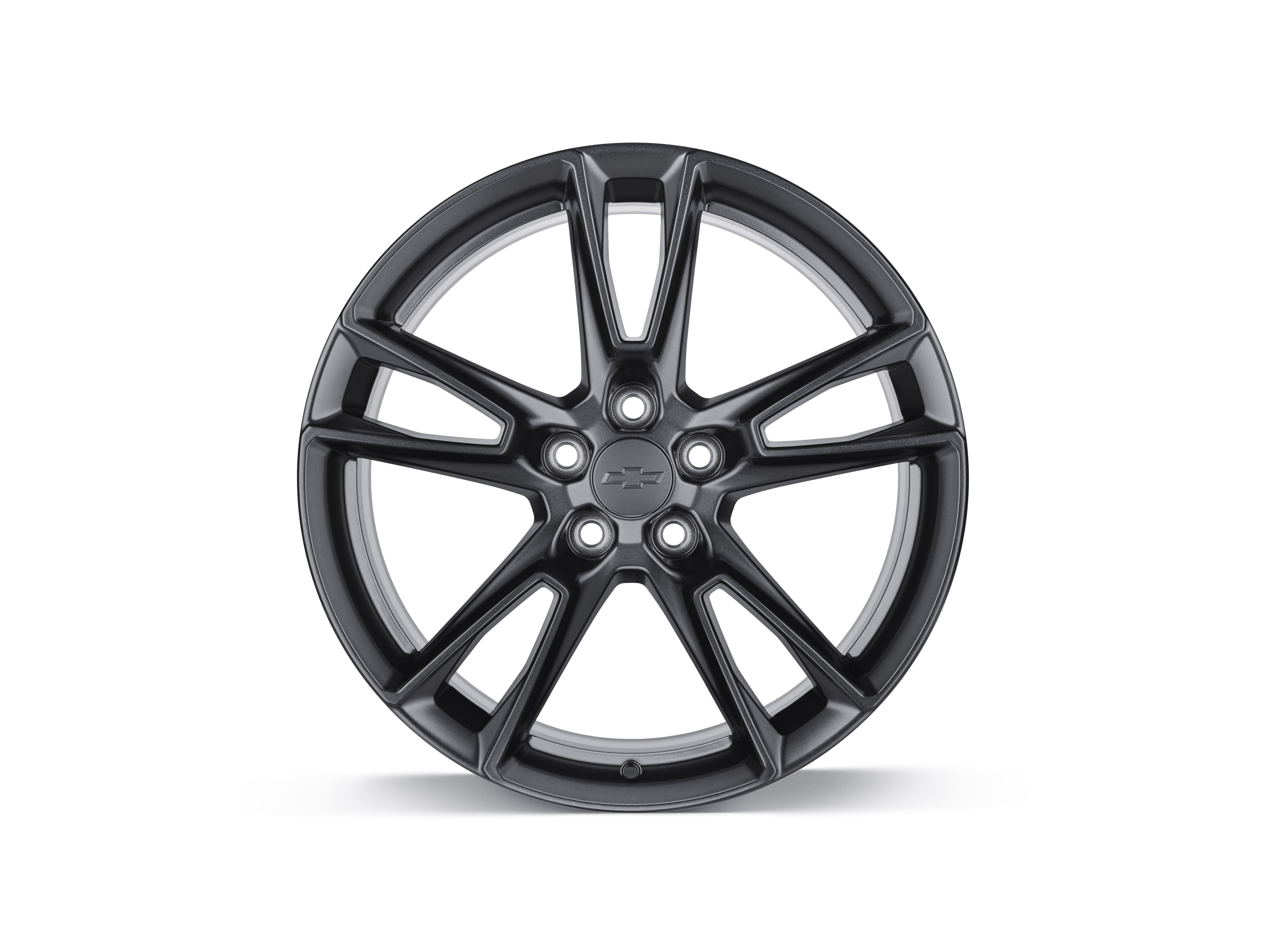 20x8.5-Inch Aluminum 5-Split-Spoke Wheel in Low Gloss Black
