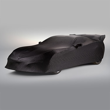 Premium Indoor Car Cover in Black with Embossed ZR1 Logos
