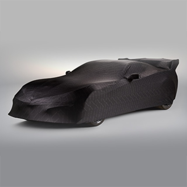Premium Indoor Car Cover in Black with Embossed ZR1 Logos