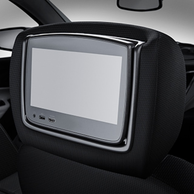 Rear-Seat Infotainment System in Medium Ash Gray Cloth