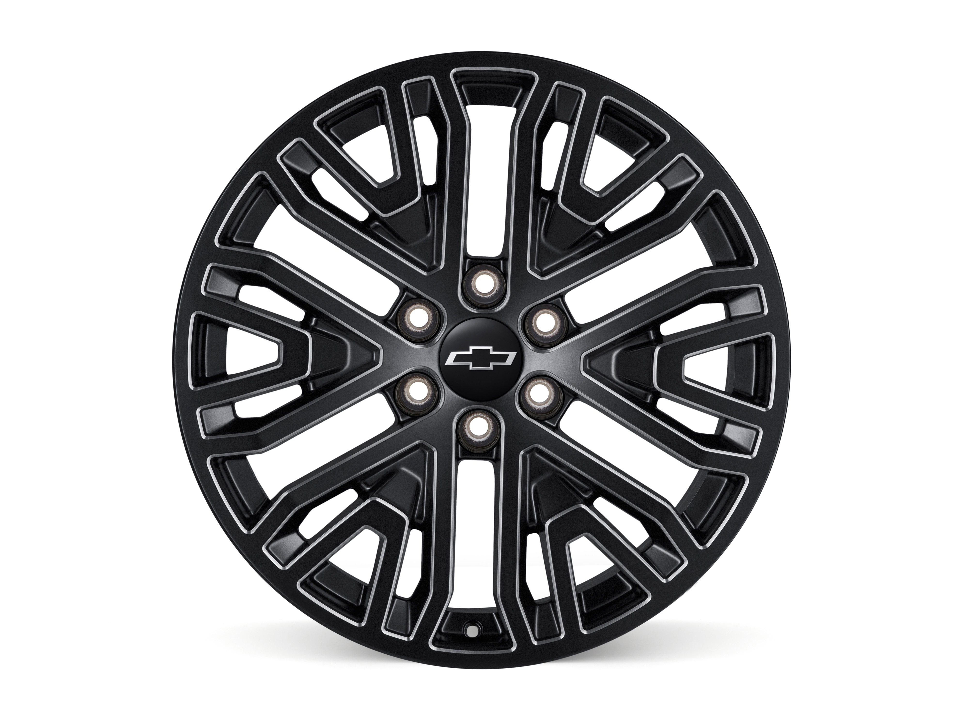 22x9-Inch Aluminum Multi-Spoke Wheel in Low Gloss Black with