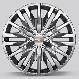 Chevrolet 22x9-Inch Aluminum 6-Split-Spoke Wheel in Polished