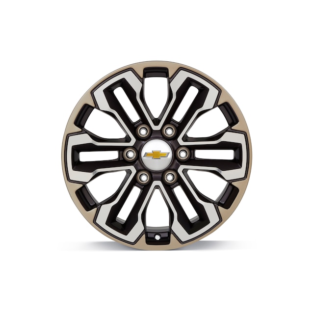 18 x 8.5-Inch Multi-Spoke Wheel Package in Satin Graphite With Gold Oxide Paint