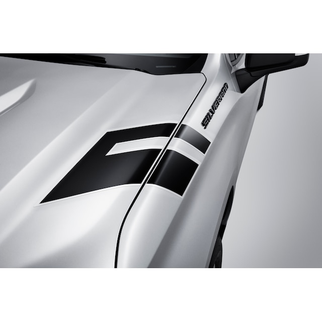 Fender Hash Mark Decal Package in Black with Silver Outline
