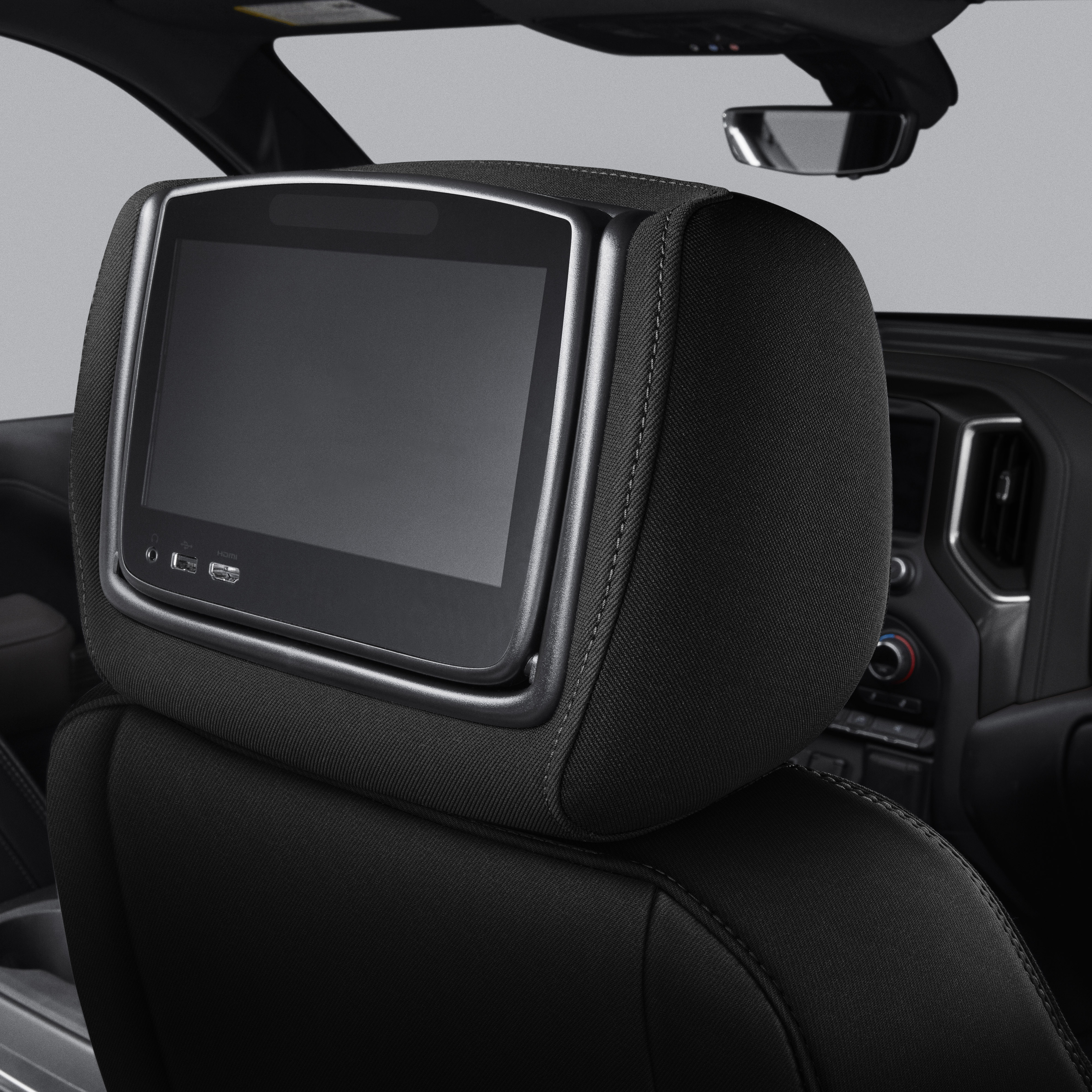 Rear-Seat Infotainment System with DVD Player in Jet Black Cloth
