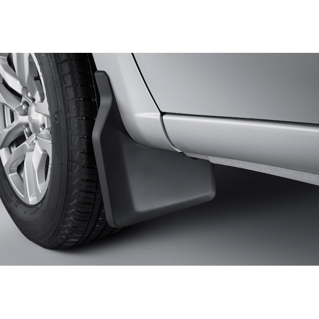 Front Flat Splash Guards in Black