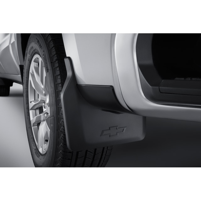 Rear Flat Splash Guards in Black with Bowtie Logo
