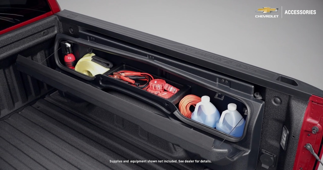 Chevrolet Standard Bed Side-Mounted Bed Storage Box in Black