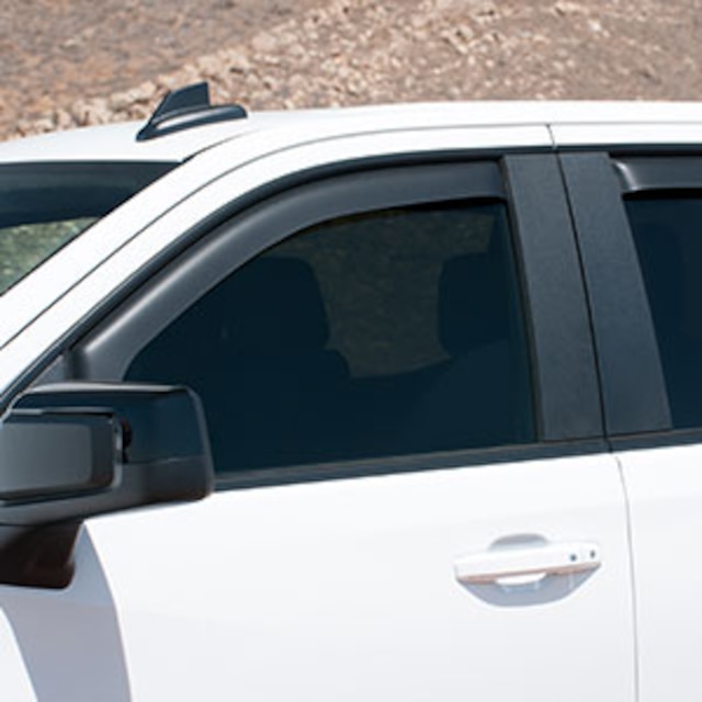 In-Channel Window Deflector in Dark Smoke by EGR® - Associated Accessories