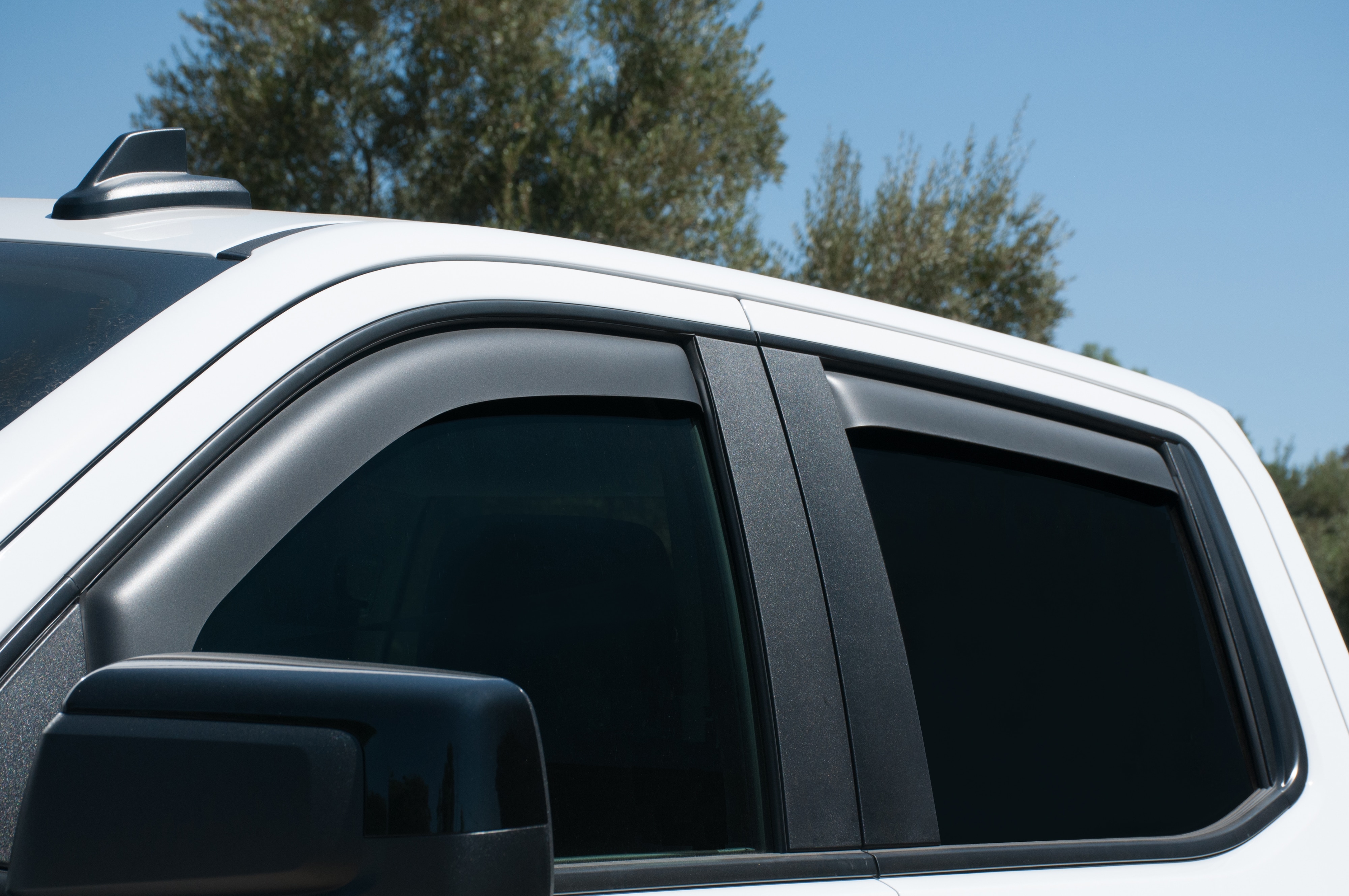 In-Channel Side Window Deflector in Matte Black by EGR® - Associated Accessories