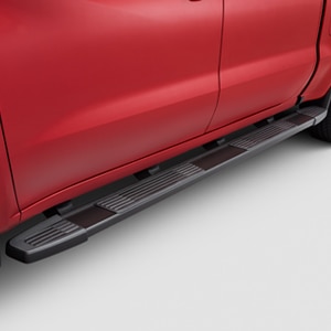 Crew Cab Standard Bed 6-Inch Rectangular Wheel-to-Wheel Assist Steps in Black