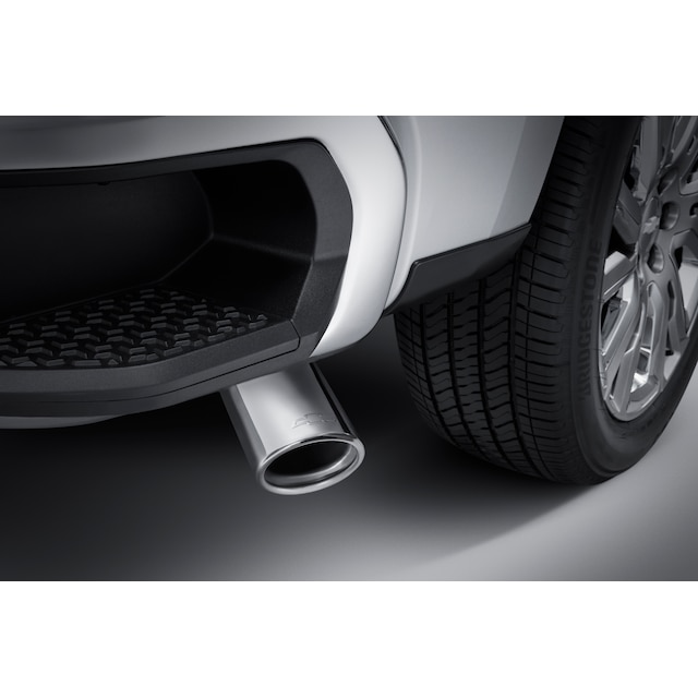 4.3L or 5.3L Polished Stainless Steel Single Outlet Exhaust Tip with Bowtie Logo