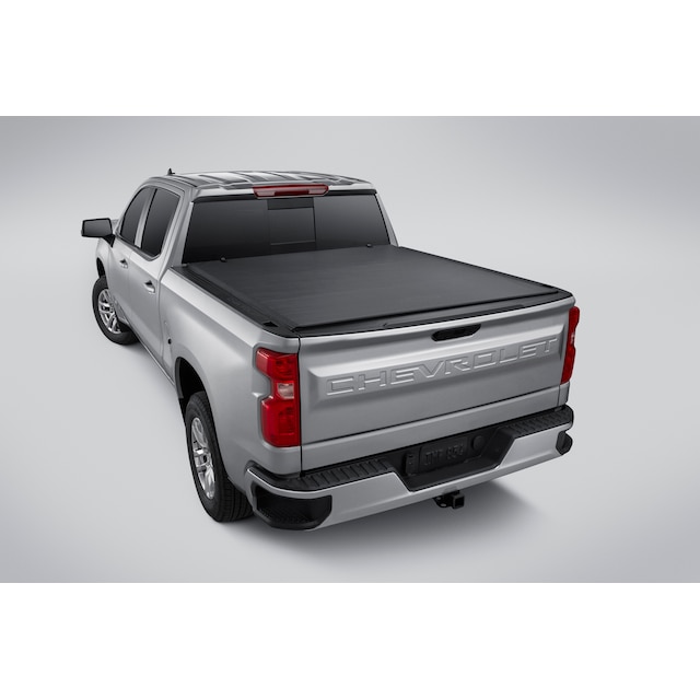 Standard Bed Soft Roll-Up Truck Bed Cover with Chevrolet Bowtie Logo