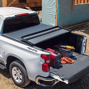 Standard Bed Soft Folding Truck Bed Cover in Black by Advantage® - Associated Accessories