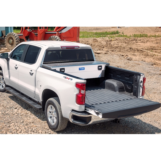 Cross Bed Secure Lock Crossover Aluminum Tool Box with Twist Handles in Bright Chrome by UWS® - Associated Accessories