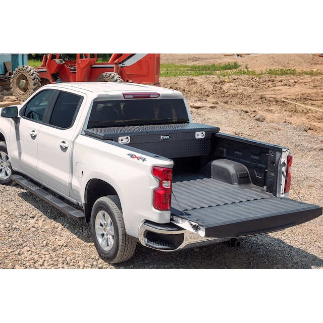 Cross Bed Single Lid Crossover Aluminum Tool Box with Pull Handles in Matte Black by UWS® - Associated Accessories