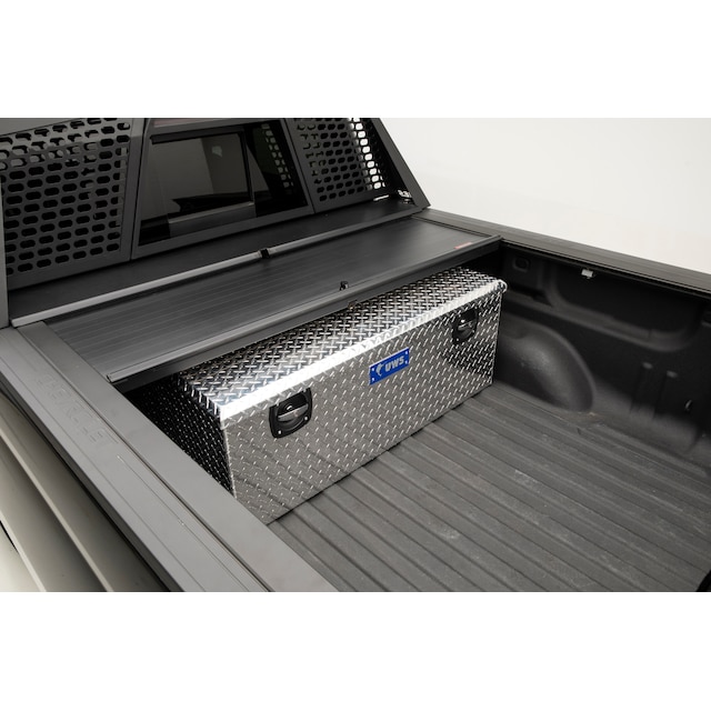 48-Inch Under Truck Bed Cover Secure Lock Aluminum Chest Box in Bright Chrome by UWS® - Associated Accessories